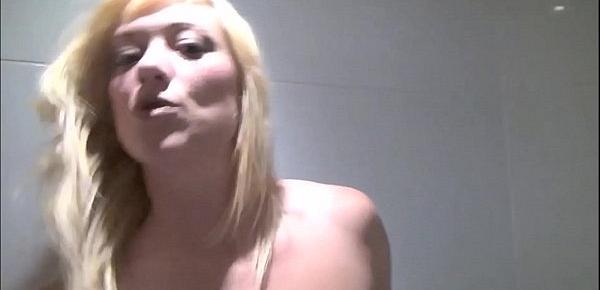  Voyeur blowjob and bedroom masturbation of blonde upskirts babe Axa Jay in oral